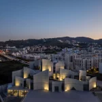 Curved Concrete Vet Hospital in Tirana by Davide Macullo Architects