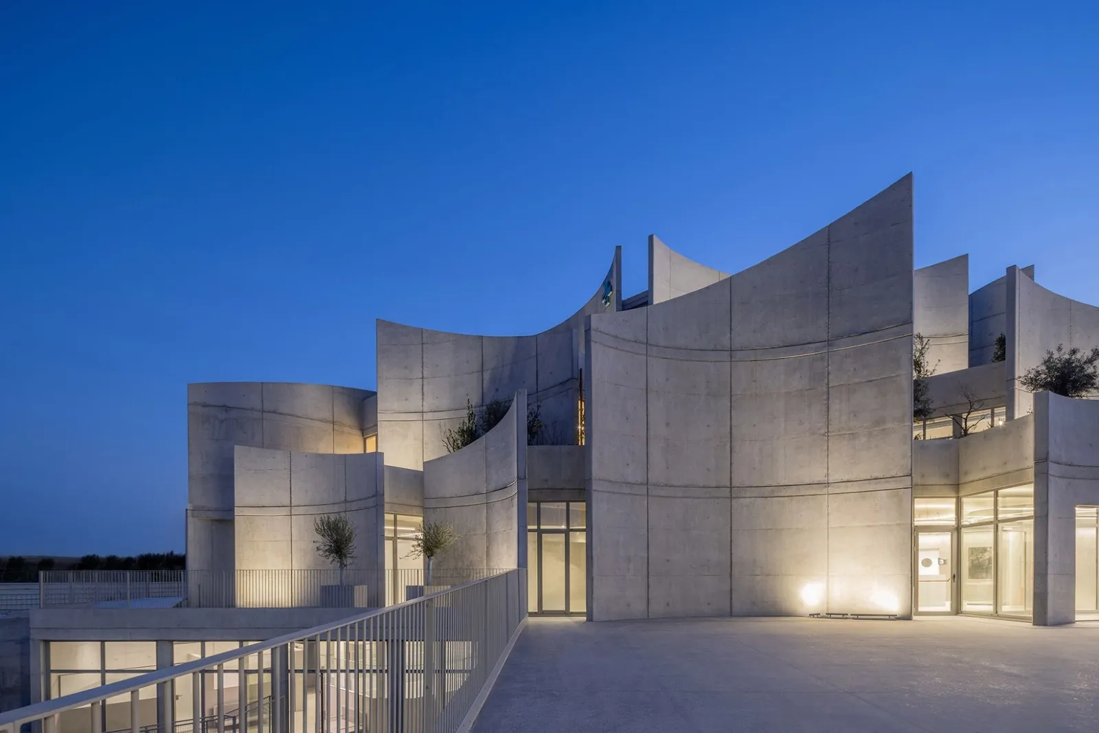Curved Concrete Vet Hospital in Tirana by Davide Macullo Architects 5 Curved Concrete Vet Hospital in Tirana by Davide Macullo Architects