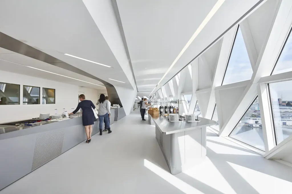 Zaha Hadid's Port House: A Floating Crystal Crown Above the City 6 Zaha Hadid's Port House