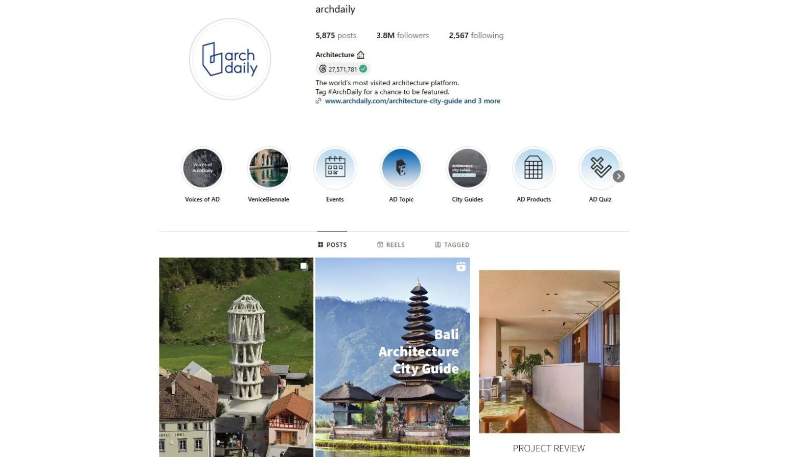 Architetcure Hunter instagram