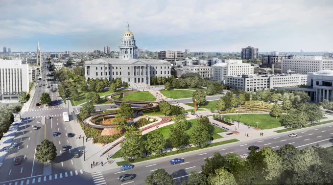 Studio Gang Unveils Design for Elevated Walkway in Downtown Denver