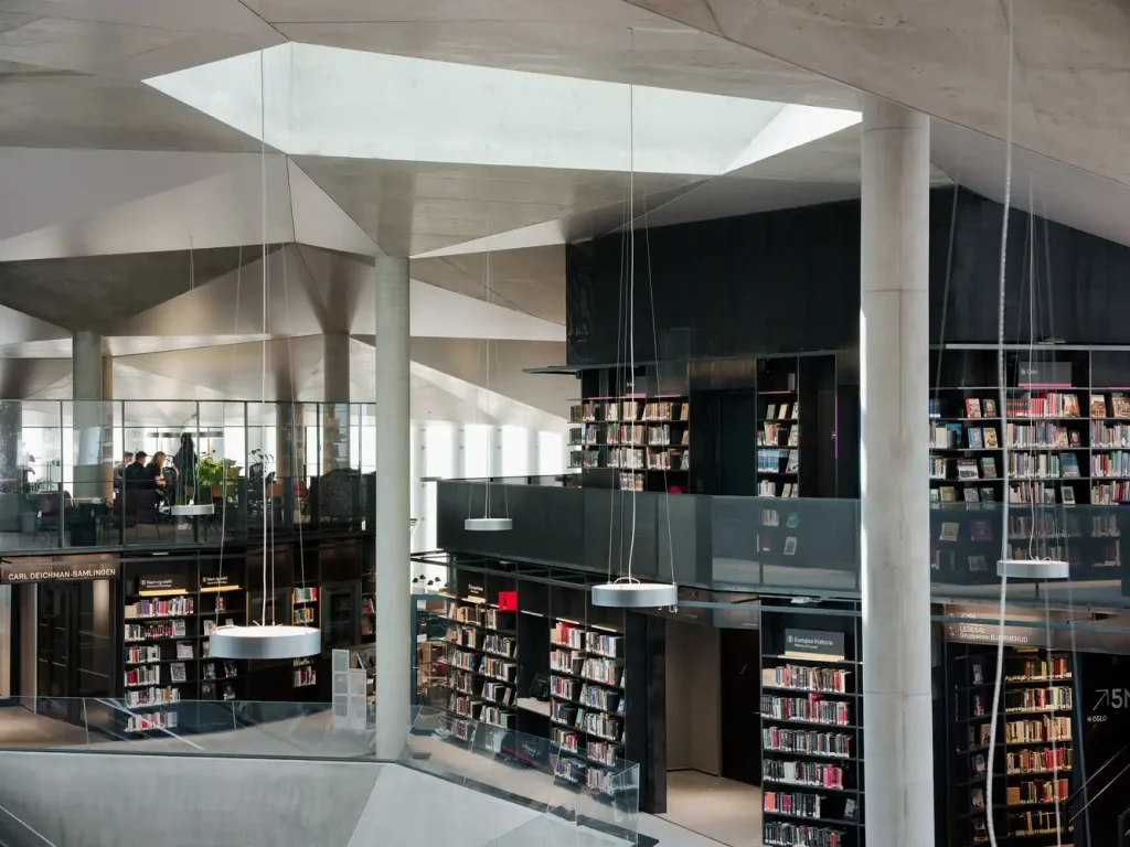 6 Examples of Library Architecture, a Haven for Bookworms 6 Deichman Bjorvika Library, Norway