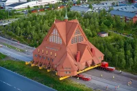 Sweden’s Kiruna Church Relocated in One Piece
