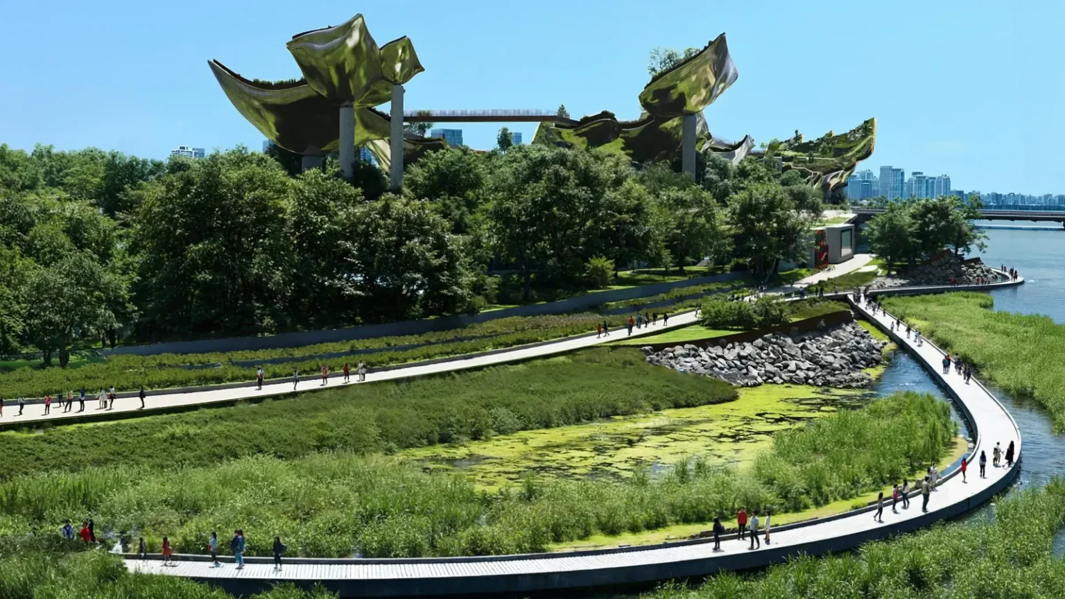 Soundscape Project on Nodeul Island by Heatherwick Studio