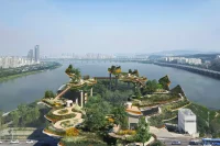 Heatherwick’s Soundscape Transforms Nodeul Island into a Metallic Floating Petal Garden