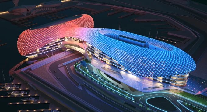 Yas Viceroy: The World’s Only Hotel Built Over a Formula 1 Track