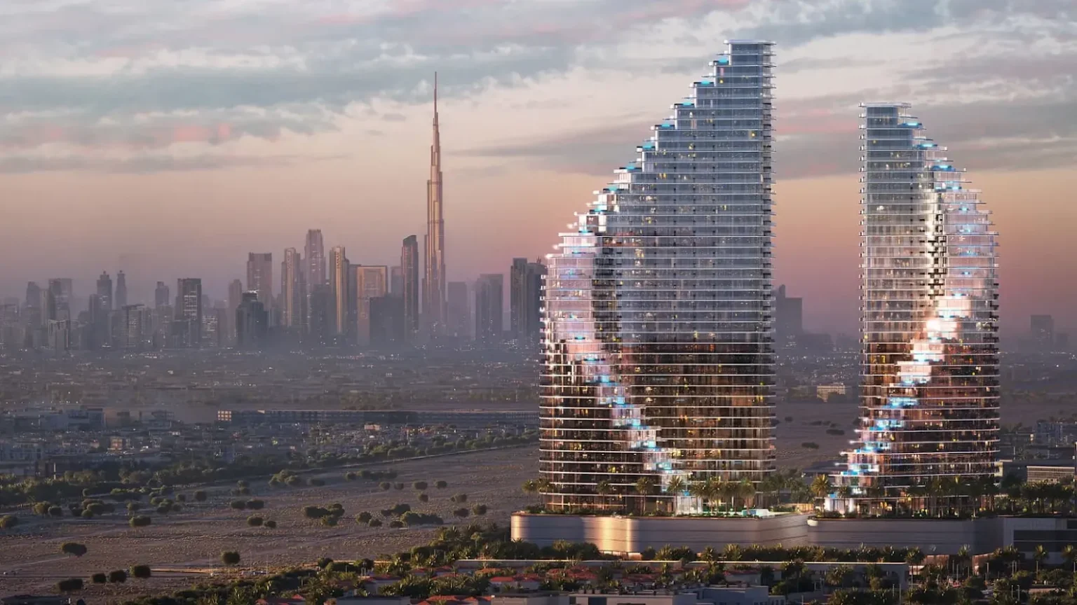 Binghatti Flare Dubai Twin Towers-Jumeirah Village Triangle (JVT)