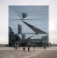 A Sculptural, Sustainable Cube Rises as Berlin’s Smartest Building