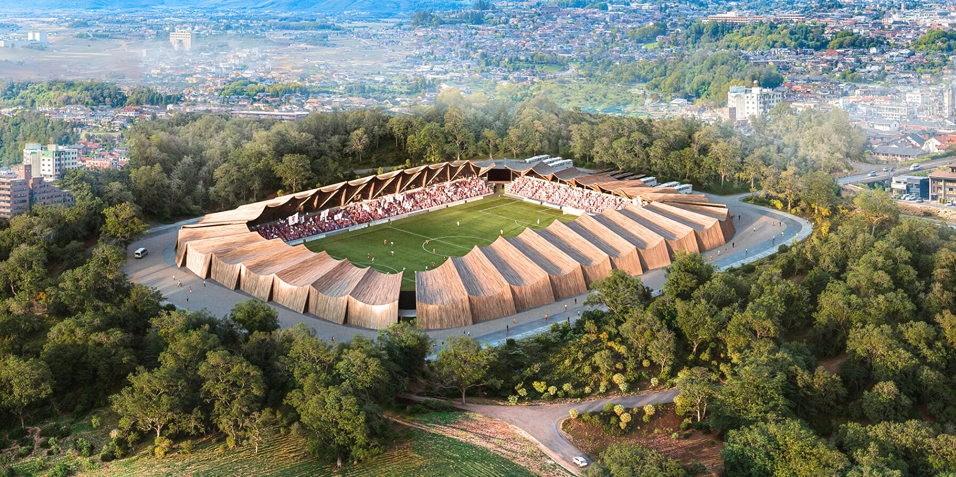 Fukushima United to Build Japan's First Timber Stadium Designed to