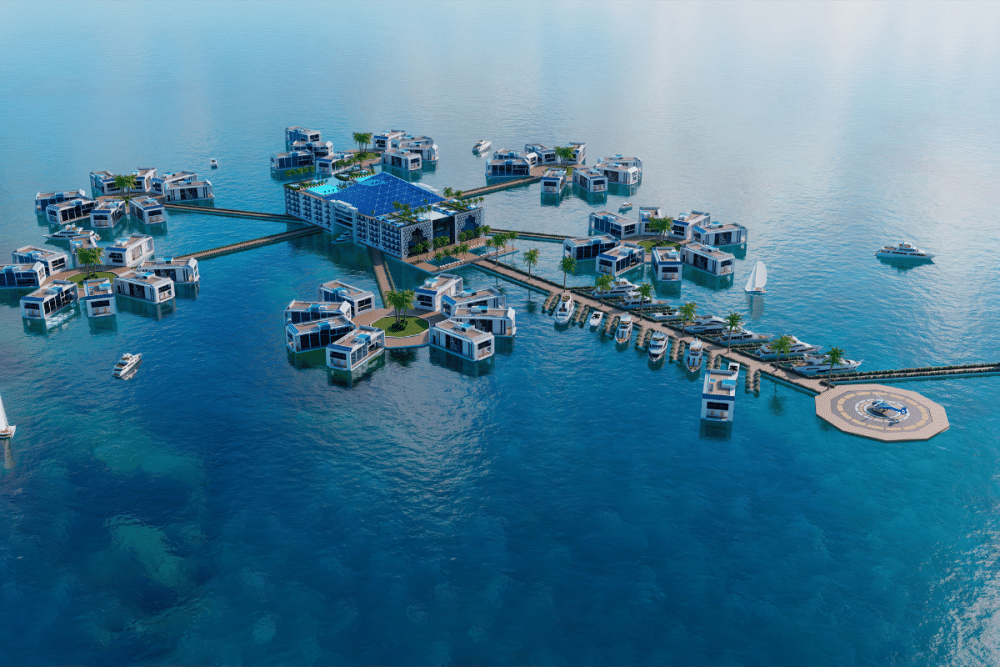 From Floating Villas to Underwater Suites: Dubai’s 10 Most Futuristic Upcoming Hotels 7 Kempinski Floating Palace