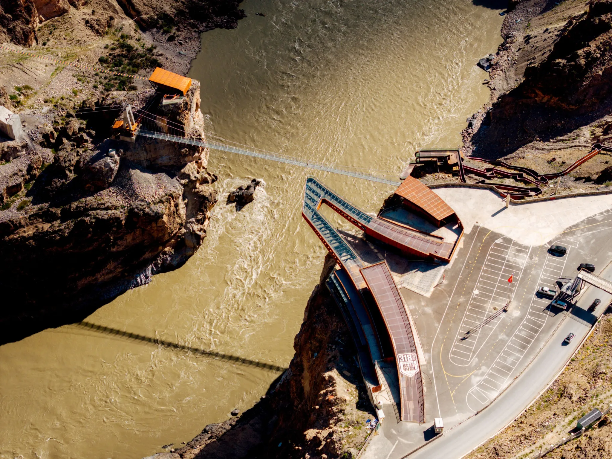 Archermit, Nujiang River, Cantilevered Glass Walkway in Tibet