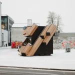 PAKK Pavilion in Tallinn: Timber Architecture Collaboration with Myceen and EKA PAKK