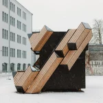 PAKK Pavilion in Tallinn: Timber Architecture Collaboration with Myceen and EKA PAKK