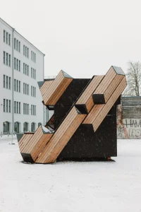 PAKK Pavilion in Tallinn: Timber Architecture Collaboration with Myceen and EKA PAKK