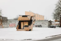 PAKK Pavilion in Tallinn: Timber Architecture Collaboration with Myceen and EKA PAKK