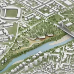 Riverfront Museum District in Podgorica