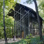Thorncrown Chapel by E. Fay Jones in the Ozark Mountains