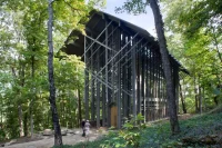 Thorncrown Chapel by E. Fay Jones in the Ozark Mountains