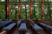 Thorncrown Chapel by E. Fay Jones in the Ozark Mountains