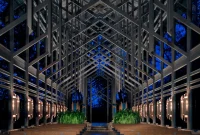Thorncrown Chapel by E. Fay Jones in the Ozark Mountains