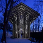 Thorncrown Chapel by E. Fay Jones in the Ozark Mountains