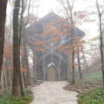 Thorncrown Chapel by E. Fay Jones in the Ozark Mountains