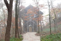Thorncrown Chapel by E. Fay Jones in the Ozark Mountains