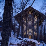 Thorncrown Chapel by E. Fay Jones in the Ozark Mountains