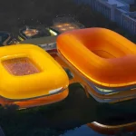 Sijing Town Sports Center Lantern-Like Pavilions in ETFE Membrane