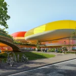 Sijing Town Sports Center Lantern-Like Pavilions in ETFE Membrane