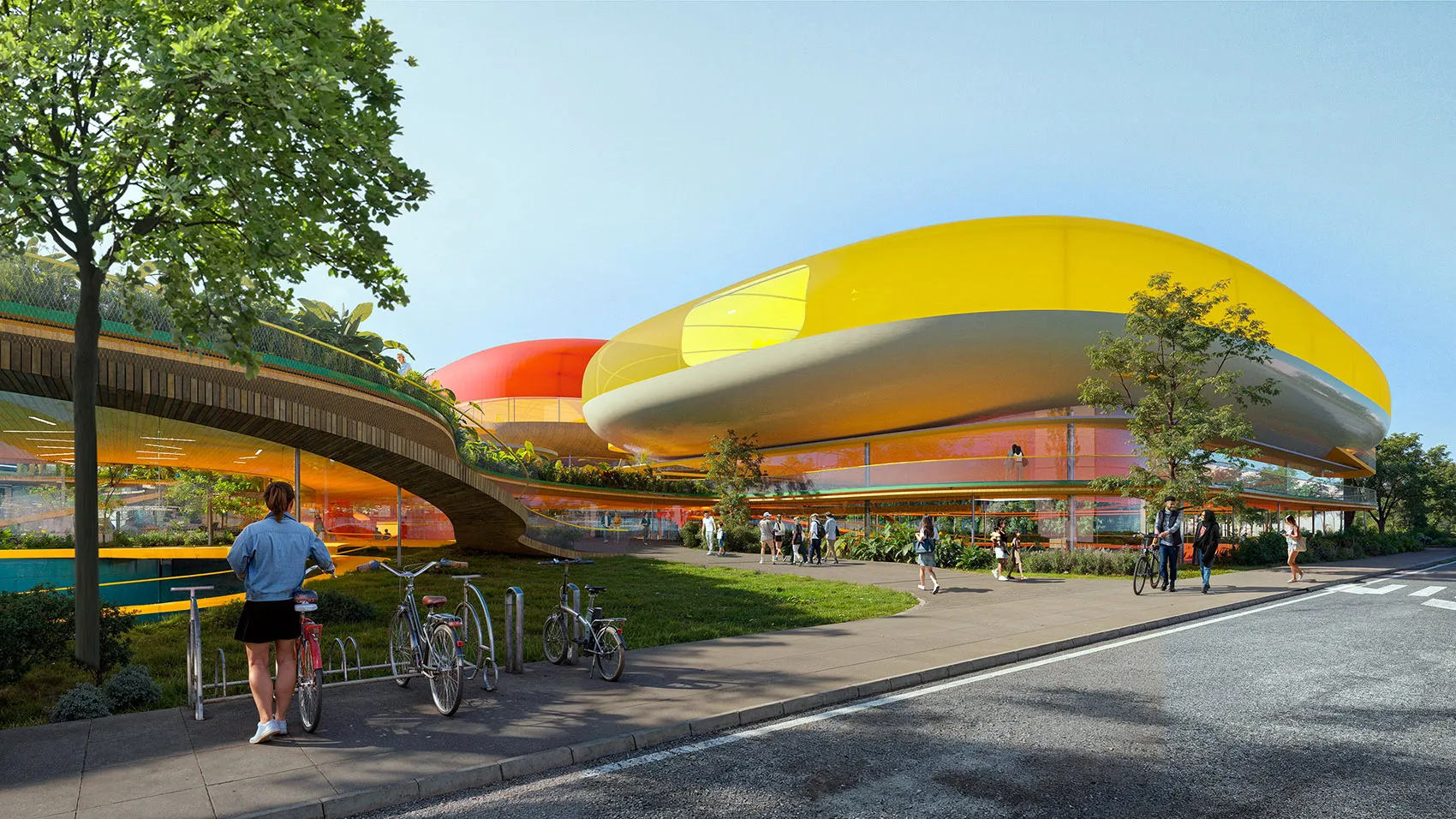 Selgascano Unveils Sijing Town Sports Center with Lantern-Like Pavilions 7 Sijing Town Sports Center Lantern-Like Pavilions in ETFE Membrane