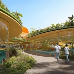 Sijing Town Sports Center Lantern-Like Pavilions in ETFE Membrane