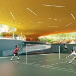 Sijing Town Sports Center Lantern-Like Pavilions in ETFE Membrane