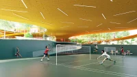 Sijing Town Sports Center Lantern-Like Pavilions in ETFE Membrane