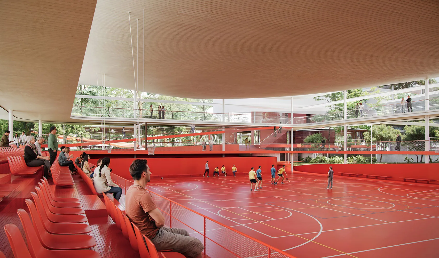 Selgascano Unveils Sijing Town Sports Center with Lantern-Like Pavilions 11 Sijing Town Sports Center Lantern-Like Pavilions in ETFE Membrane