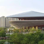 Xi’an International Football Center, designed by Zaha Hadid Architects (ZHA), China