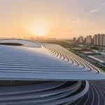 Xi’an International Football Center, designed by Zaha Hadid Architects (ZHA), China