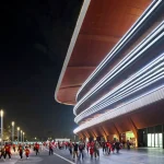 Xi’an International Football Center, designed by Zaha Hadid Architects (ZHA), China