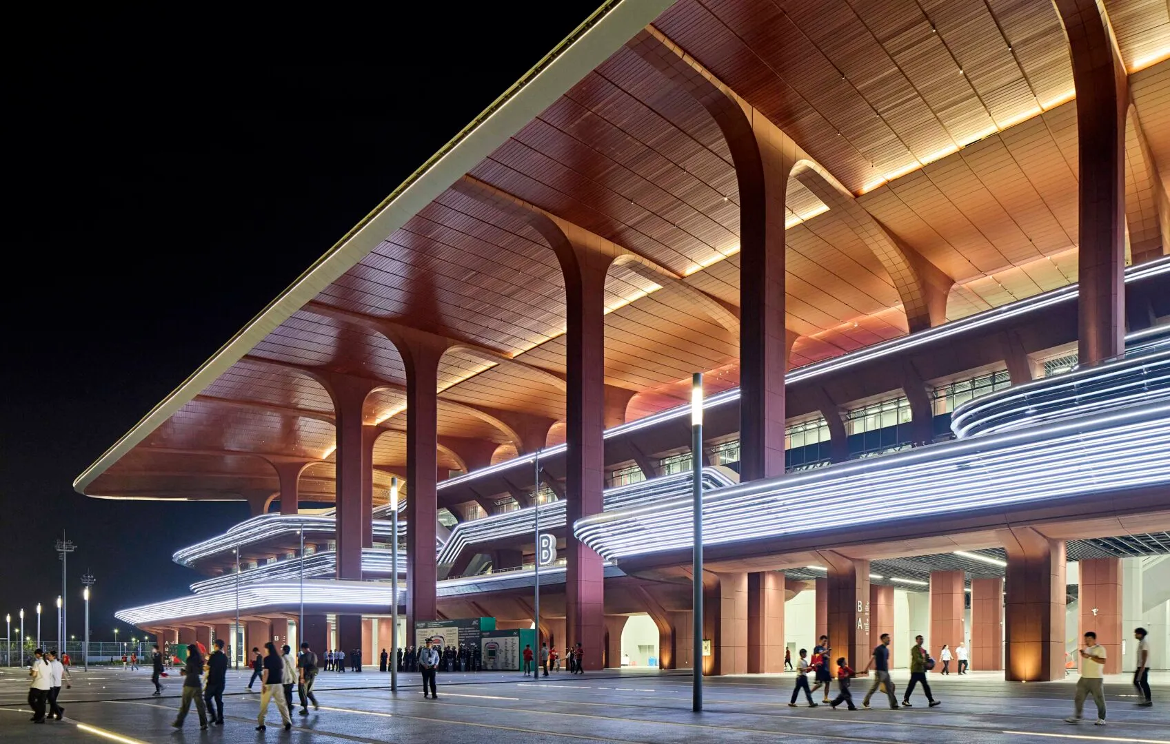 Xi’an International Football Center, designed by Zaha Hadid Architects (ZHA), China