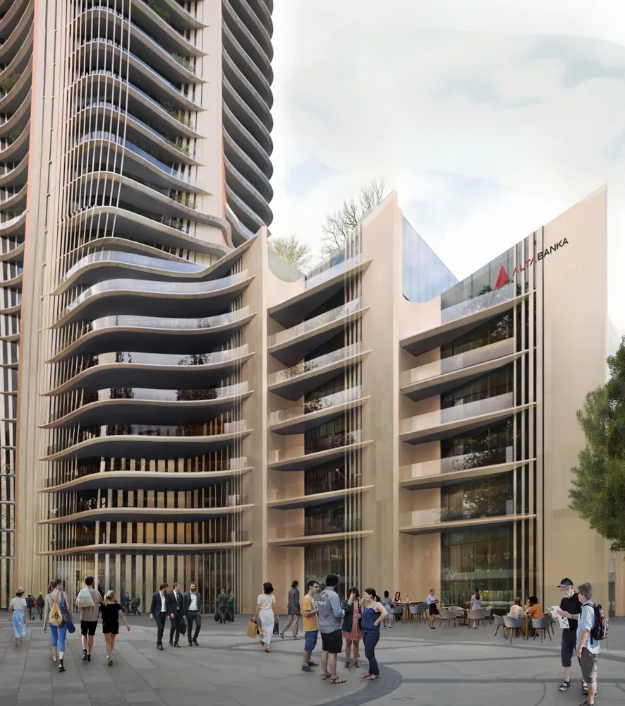 Alta Tower in New Belgrade, Serbia, by Zaha Hadid Architects