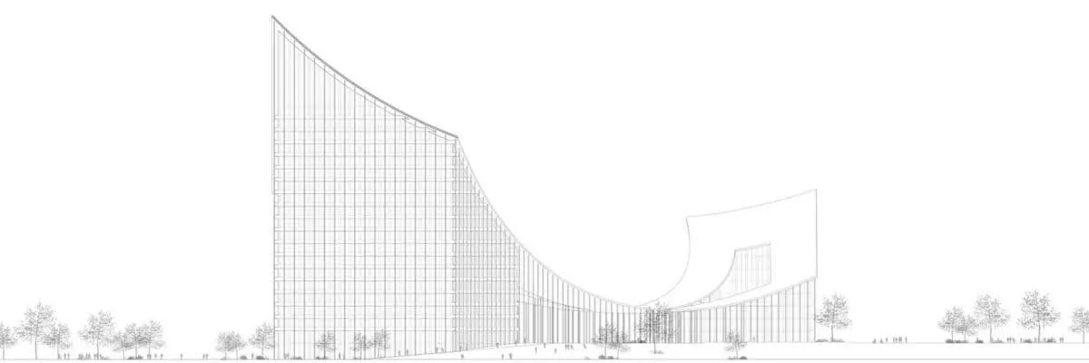 CityWave by BIG shapes Milan's arch of the future