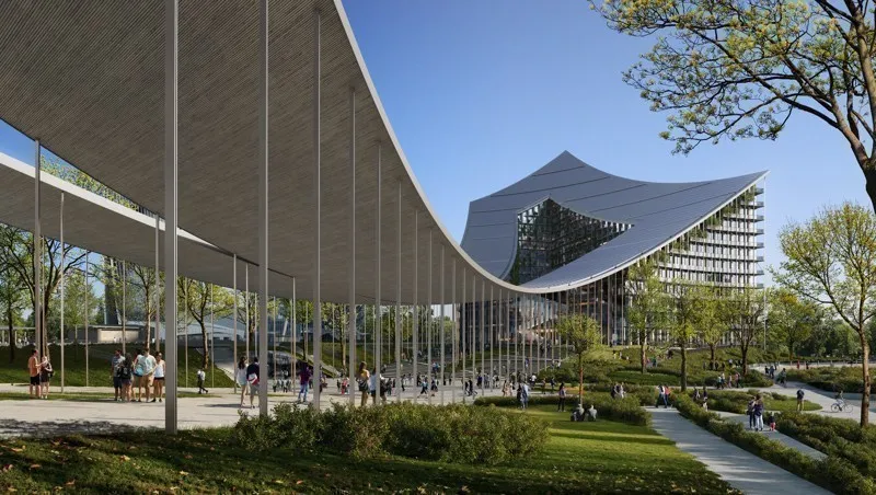 CityWave by BIG shapes Milan's arch of the future