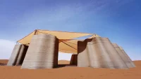 Desert Ark: 3D-Printed Modular Shelter in Mongolia's Tengger Desert by designRESERVE