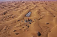 Desert Ark: 3D-Printed Modular Shelter in Mongolia's Tengger Desert by designRESERVE