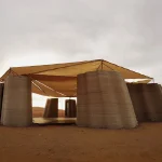Desert Ark: 3D-Printed Modular Shelter in Mongolia's Tengger Desert by designRESERVE