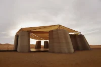 Desert Ark: 3D-Printed Modular Shelter in Mongolia's Tengger Desert by designRESERVE