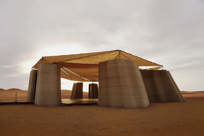 Desert Ark: 3D-Printed Modular Shelter in Mongolia's Tengger Desert by designRESERVE