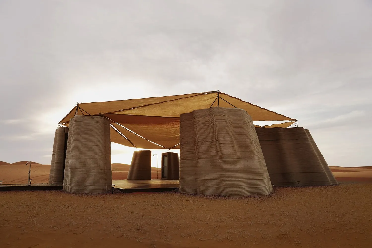 Desert Ark: 3D-Printed Modular Shelter in Mongolia's Tengger Desert by designRESERVE