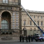 Jewelry Heist at the Louvre Museum in Paris