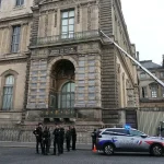 Jewelry Heist at the Louvre Museum in Paris